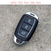 Silicone rubber car key case cover for hyundai kona 2017 i30 ix35 solaris Azera ELANTRA GRANDEUR IG 3button key case cover shell