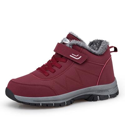 Men's and Women's Winter Fleece Warm Outdoor Hiking Hiking Boots, Cotton Boots, Snow Boots