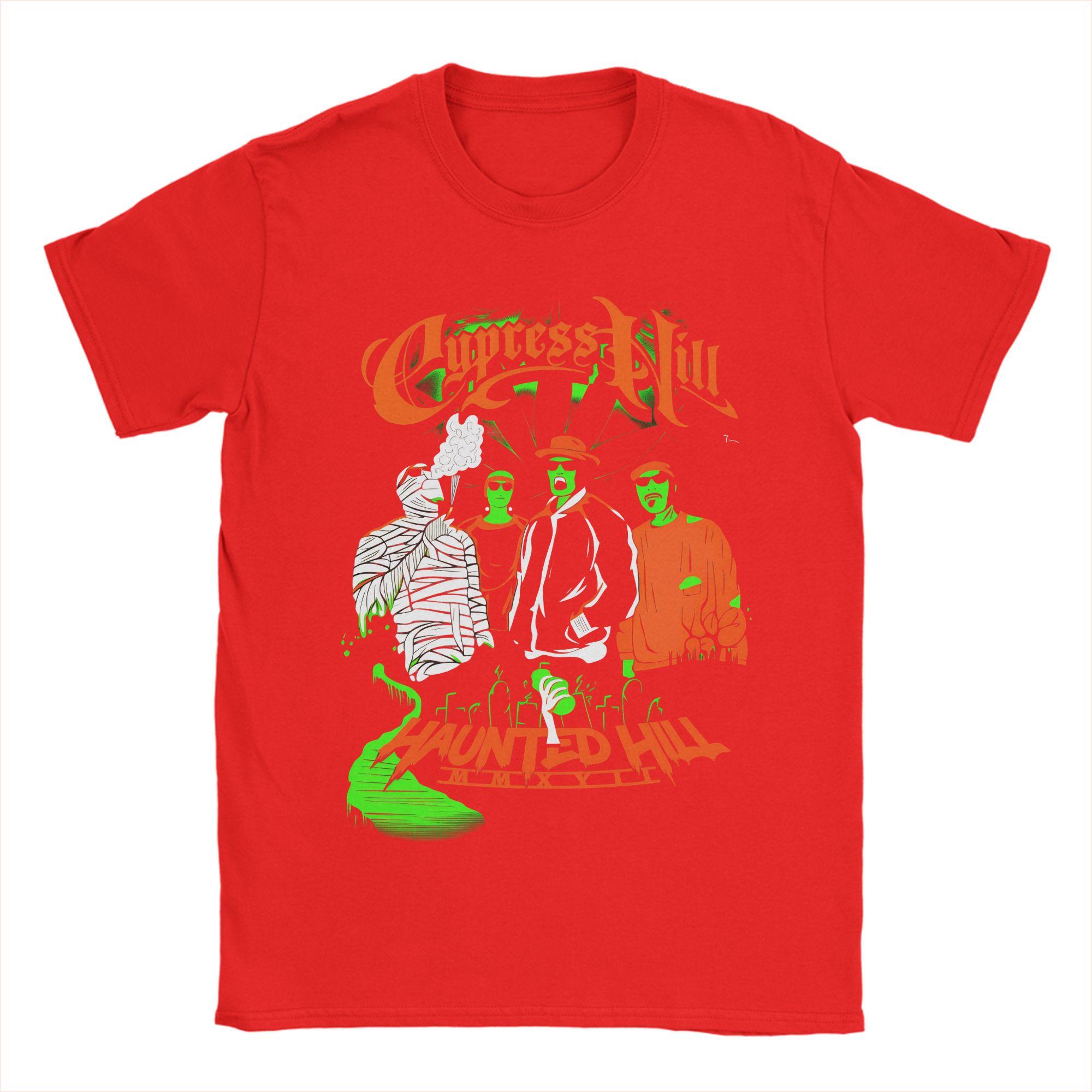 Cypress Hill Band T Shirt Beach Cotton TShirts For Men Trendy Cool Loose Tshirt Short Sleeve Vintage Tops S