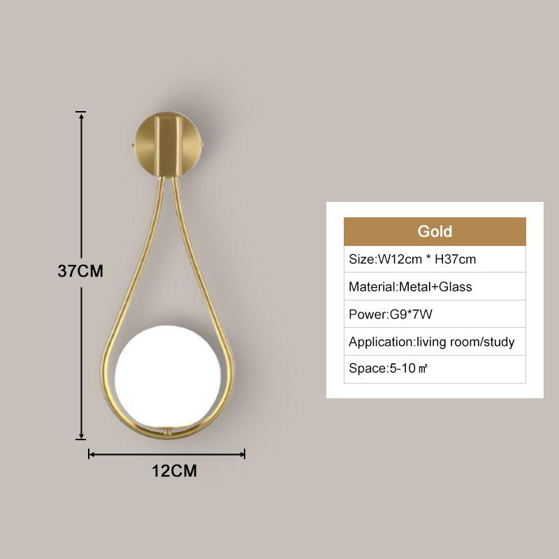 

Внутренние светодиодные настенные светильники, настенные светильники для спальни, гостиной, настенное бра из матового стекла для коридора, прохода Warm White
