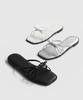 Sappun Laferin Square Ribbon Slippers (1Cm)
