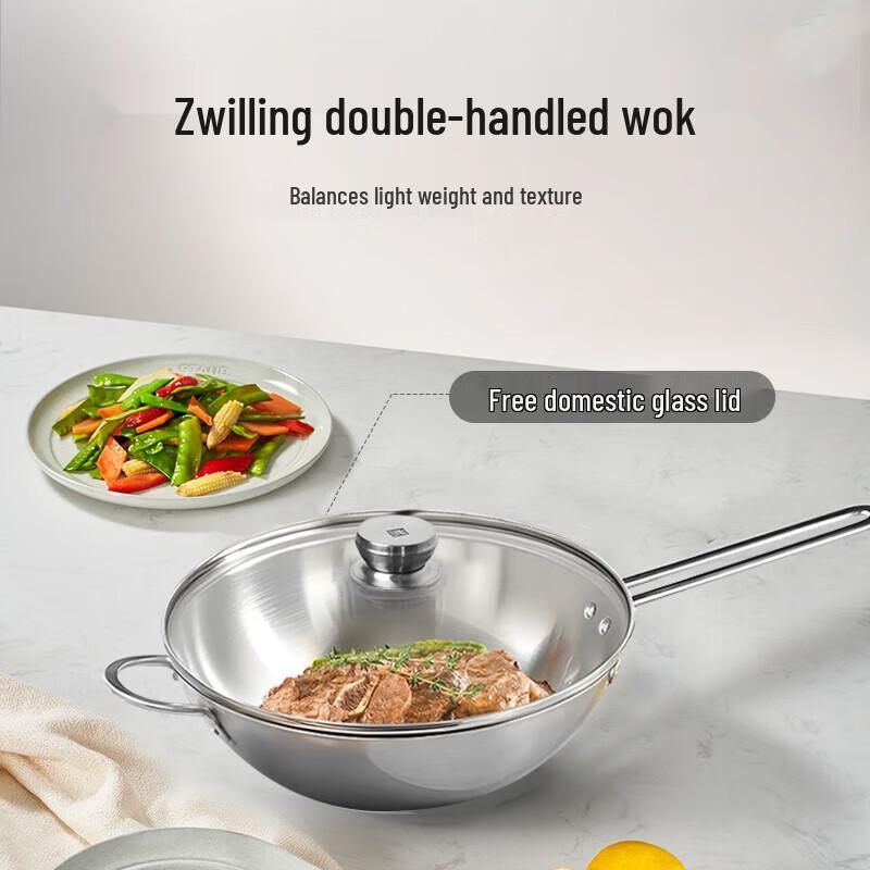 Zwilling TWIN Nova III 30cm Stainless Steel Wok