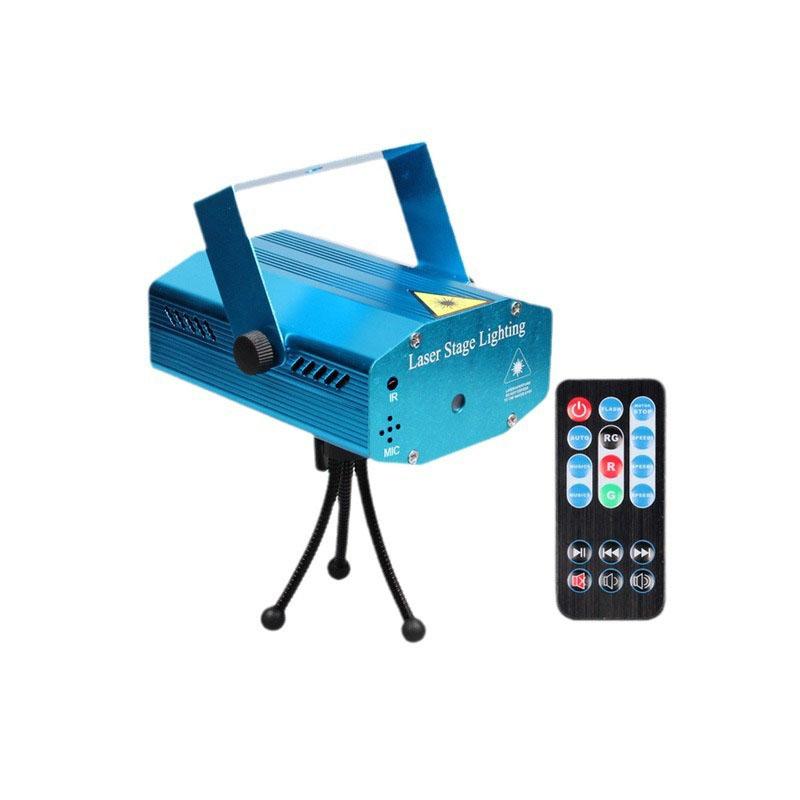LED Stage DJ Laser Disco Light Projector Sound Activated Remote Control Flash Party Christmas Lighting