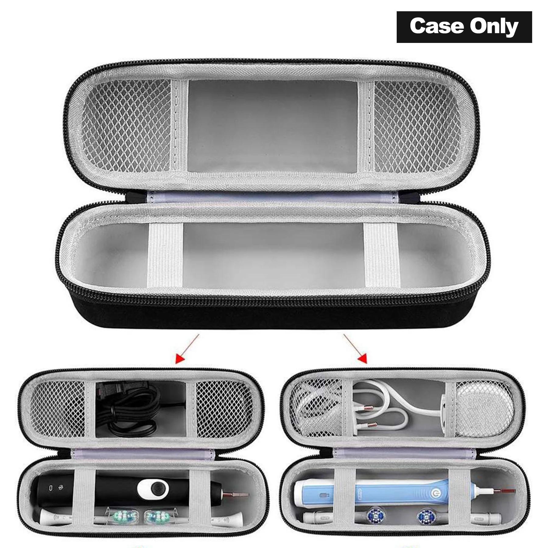 

1pc Portable EVA Storage Case Carrying Hard Electric Toothbrush Case Protective Shell Organizer Storage Case Travel Accessories чёрный