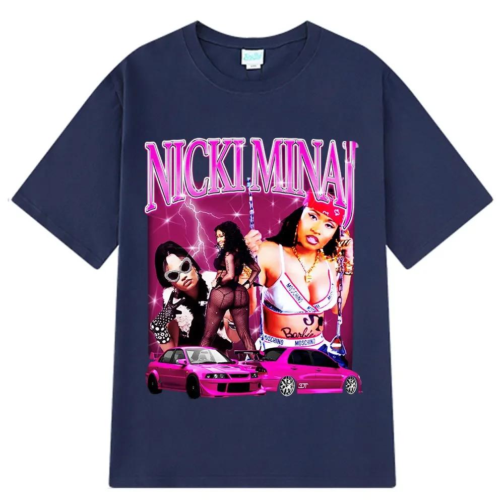 Nicki Minaj Graphic Tshirt 90s Vintage Hip Hop T Shirt Unisex Wounisex Casual Cotton Oversized Short Sleeve Aesthetic Trendy Tshirts