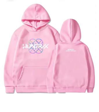 Fashion Women s T-Shirt KPOP Demon Hunter Hunterricks Logo Hoodie Women s Men s Clothing Scattered Movie Prints XXS