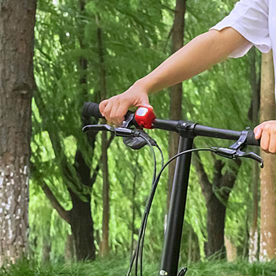 Electric Bicycle Bell Handlebar Mounted 90dB High Decibel 3 Sound Modes Rainproof Battery Operated Electric Mountain Bike Horn Bike Accessories