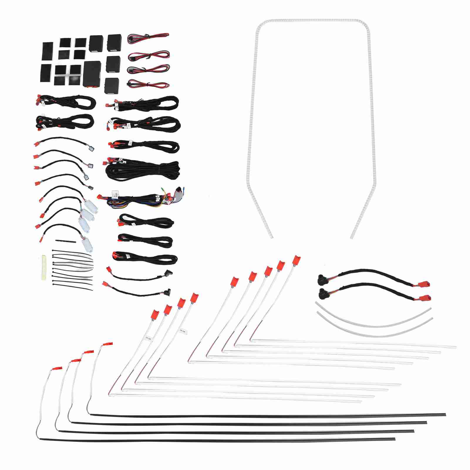 

Автомобильные светодиодные ленты 64 цвета, комплекты для подсветки салона, контур двери, лампа для ног