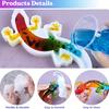 Animal epoxy resin mold, snail frog lizard shape silicone mold, used for epoxy resin casting wall tabletop, home decoration