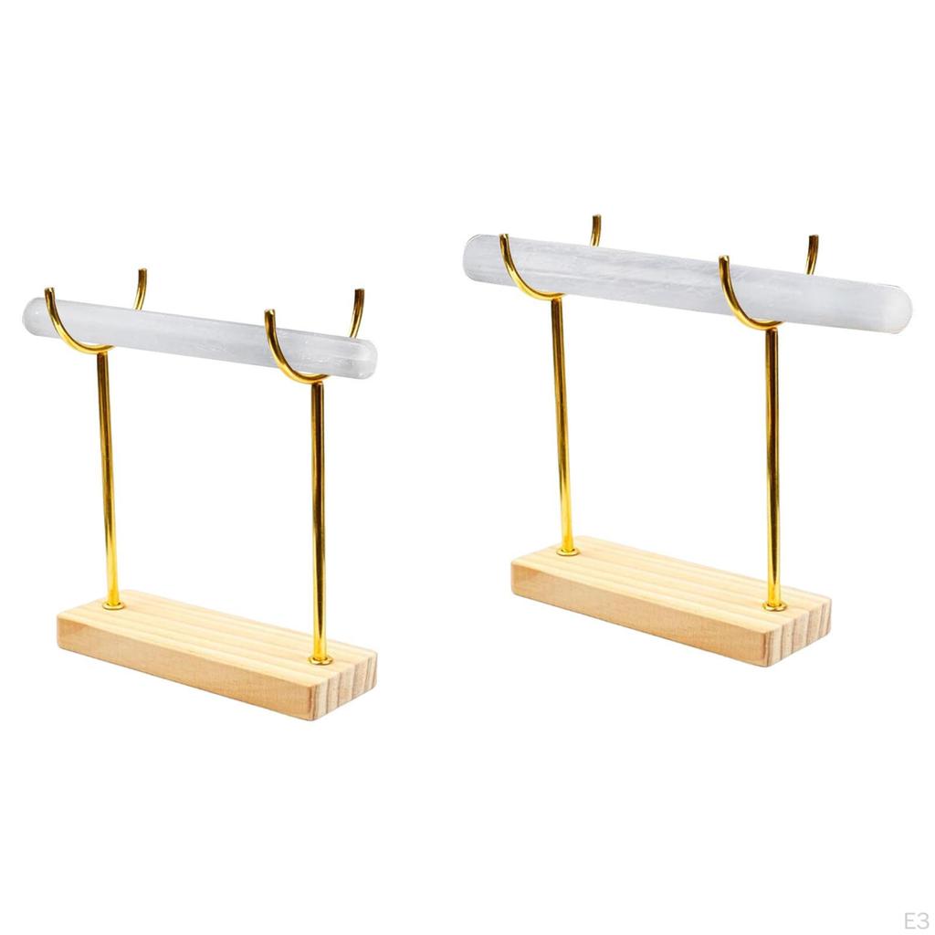 Bracelet Holder Display Storage Organizer with Wooden Base Jewelry