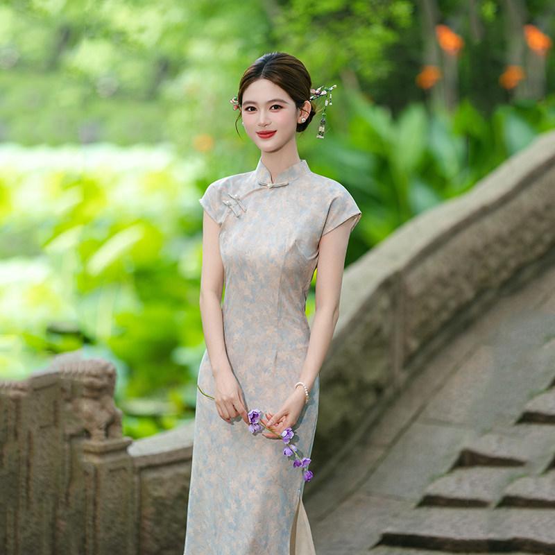 Guofeng New Chinese Daily Suzhou Long Cheongsam Improved Young 1011 New Women's Premium Sense Daily Wear