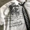 STREETRICH Y2K White Shirt Retro T Shirt Harajuku Men and Women Skull Holy Writ Ley2k Tops Grunge Tops