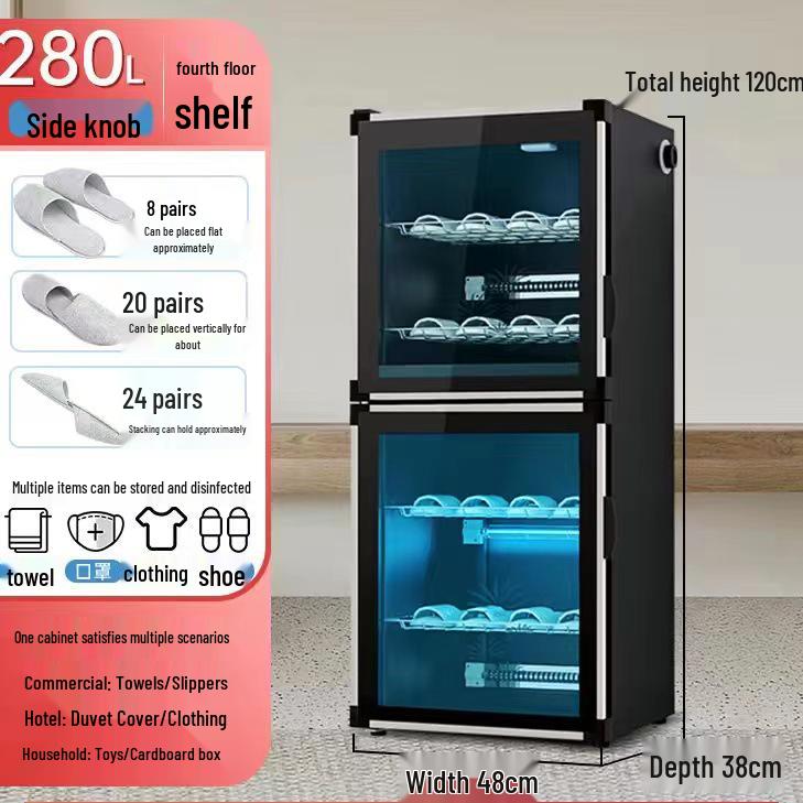 Large Capacity Disinfection Shoe Cabinet for Beauty Salons and Hotels