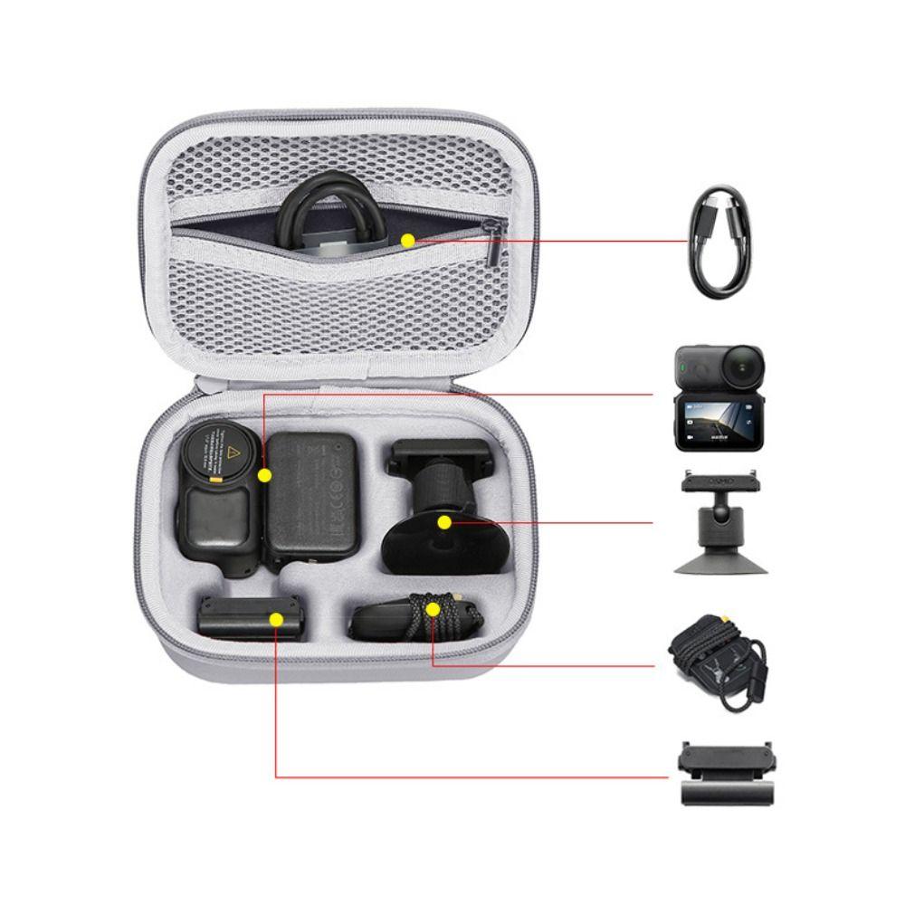 PU Carrying Case Shockproof with Wristband Camera Storage Bag Waterproof Handbag for DJI Osmo Nano Standard Version