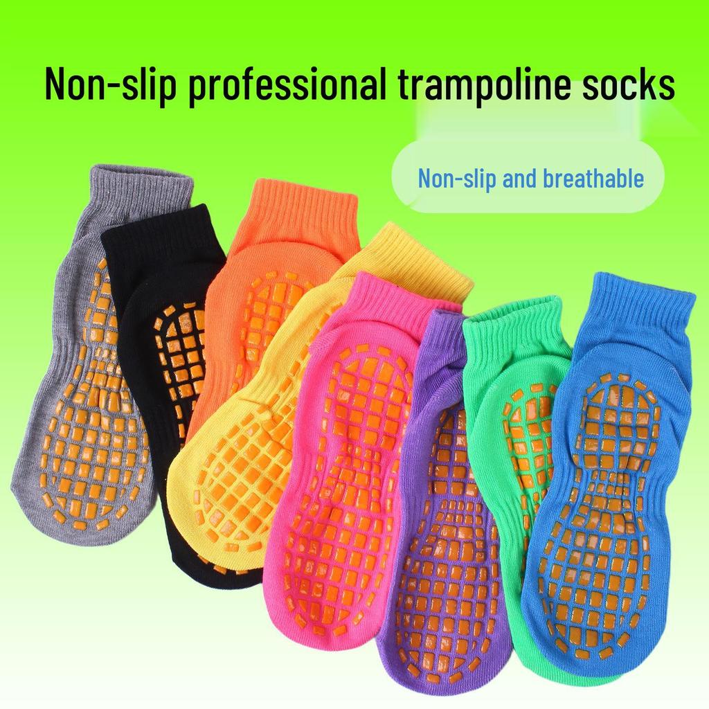 Calzini Antiscivolo per Trampolino e Yoga da Interno per Bambini - Gioco Genitore-Figlio ed Educazione Precoce