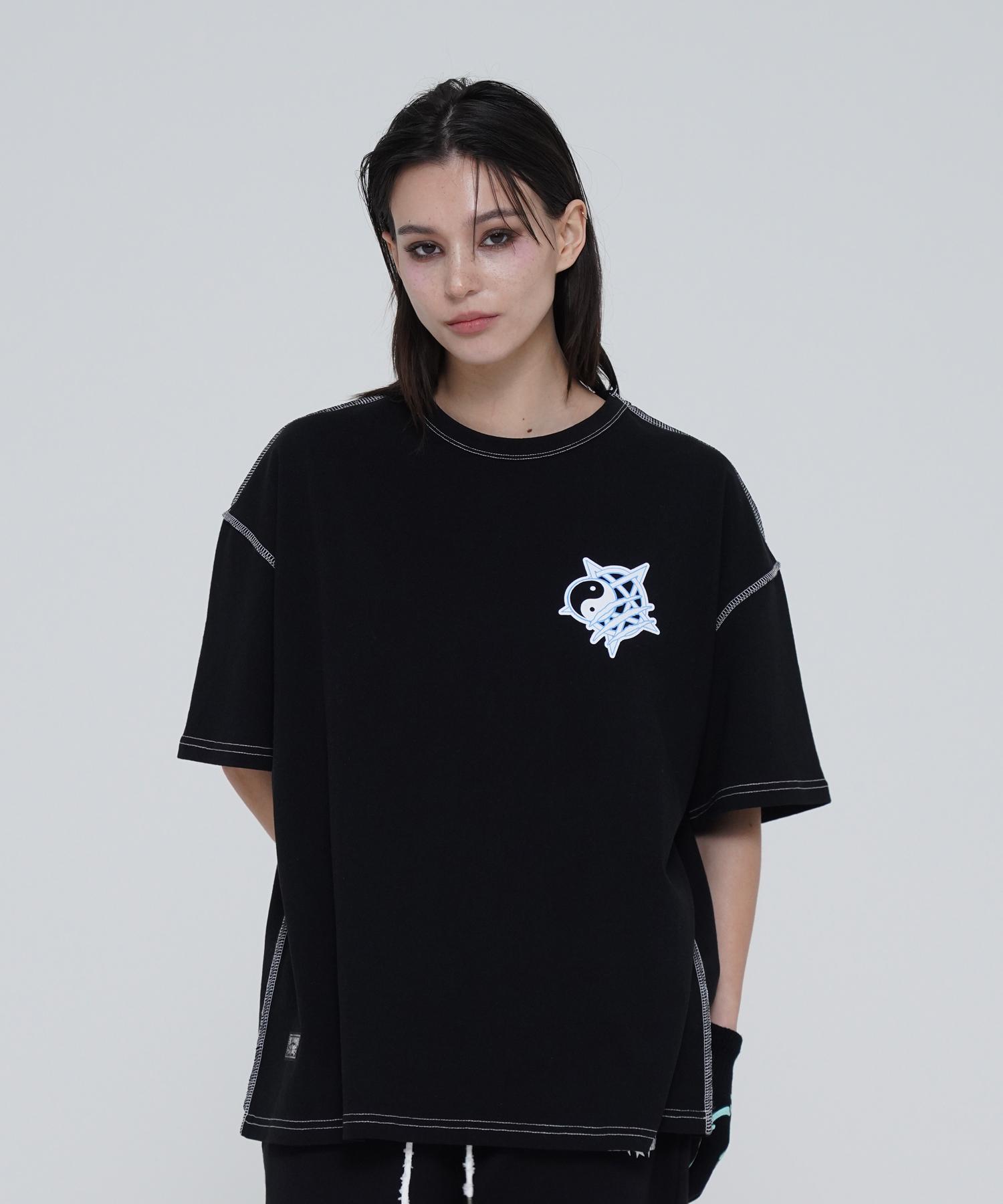 Kimhi Demon Cat T-Shirt - [Black] Black/F