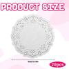 Paper Doilies, 200 Pcs 3.5 Inch Lace Doilies Paper Round Disposable Placemats White-Doilies for Tables Dessert Trays Party Craft Wedding Birthday