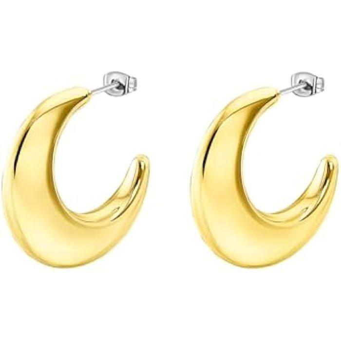 Náušnice - LOTUS STYLE - Ocel - Elegantní - Moderní - Pohodlné
