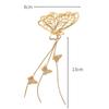 Neue Hohl Schmetterling Haarnadel Perle Quaste Haarnadel Frauen Mädchen Retro Metall Gold Haarnadel Schmuck Zubehör