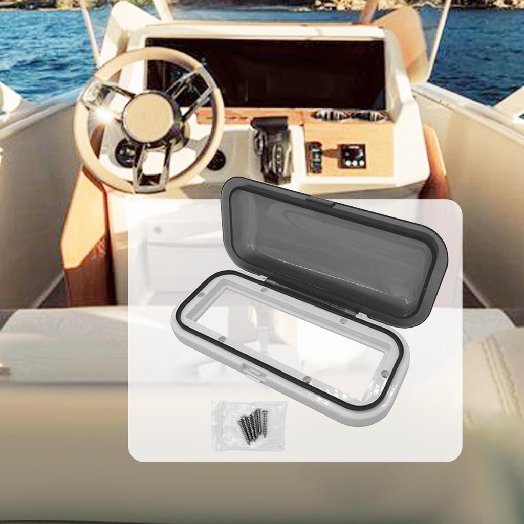 Water Resistant Marine Radio Cover ABS Boat Stereo Protector Flip Up Door Housing for Yacht RV