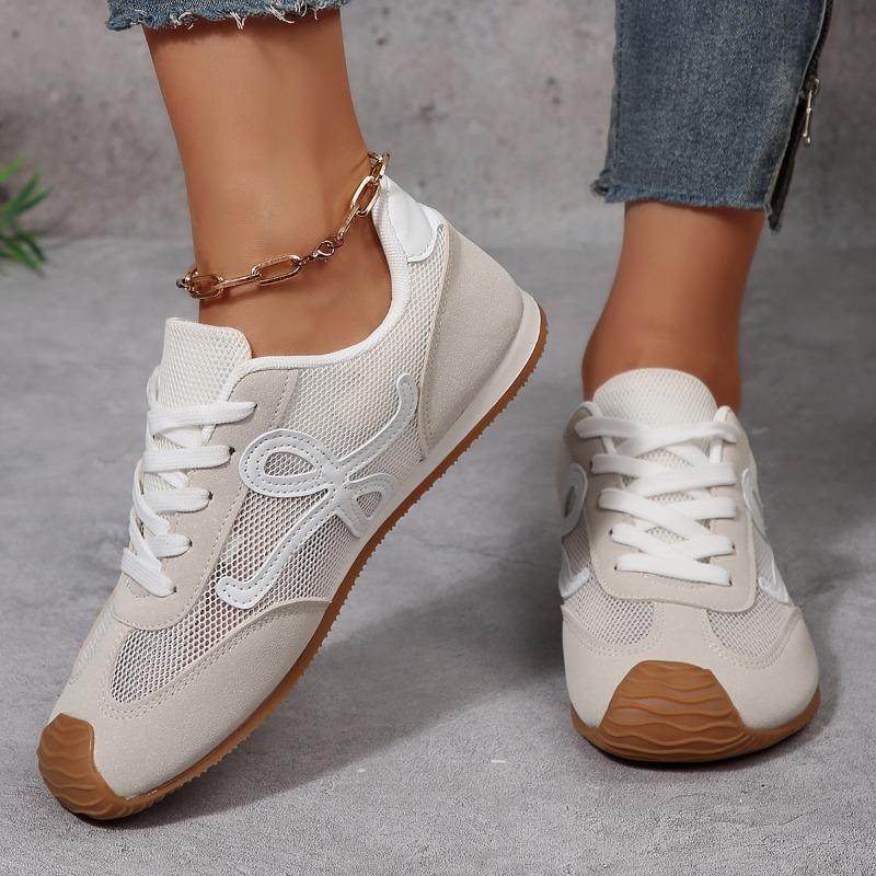 Fashion 2025 NEW Women's Sneakers Comfortable and Breathable Suitable for Sports Lace-up Hollow Out Shoes Soft Sole Sneakers