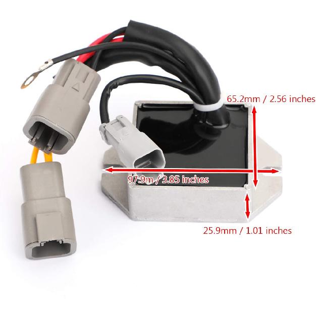 Artudatech, Voltage Regulator for Ski-Doo 600 HO SDI Repl # 515176243 515175717 515176023