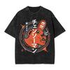 Makima Chainsaw Man Printed T-shirt Men Women Clothing Oversized Casual T Shirts Gothic Vintage Washed Pure Tops