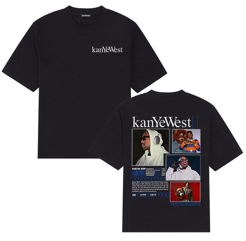 Rapper Kanye West Album 2025 Graphic T Shirts Mens Gothic Retro Fashion Short Sleeve TShirt Hip Hop Clothing Cotton Top Tshirt