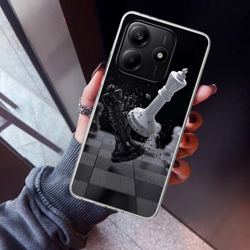 

Competitive Chess Game Phone Case For Xiaomi Redmi Note 15 14 14S 13 12S 12 Pro Plus 11S 11 10S 10 4G Cover 11E 11T 5G Print Fun Redmi Note 13 Pro 5G
