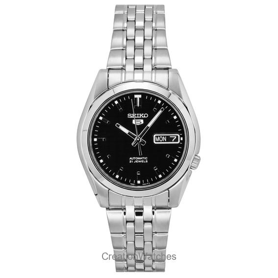 

Восстановленные мужские часы Seiko 5 Automatic 21 Jewels SNK361 SNK361K1 SNK361K чёрный