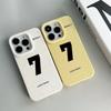 Lucky number 7 is suitable for iphone17 mobile phone case personalized apple 15pro anti-drop 14 days, South Korea 13 Europe, America 16