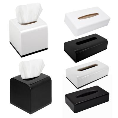 Tissue Box Holder Durable Construction Large Capacity Solid Color