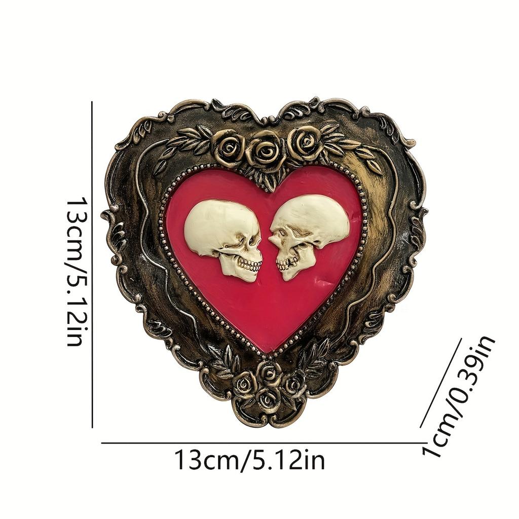 Love Statue Skull Statue Skull Heart For Wedding Party Decoration Halloween Decoration Home Decoration