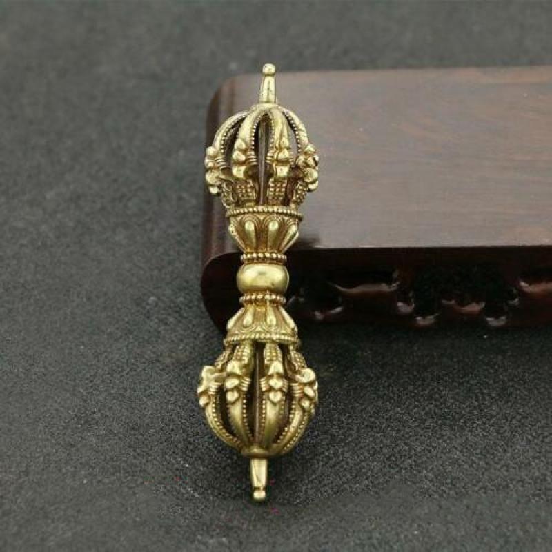 Brass Vajra Figurines Pendant Gifts Small Ornaments Carved Diy Jewelry Handmade