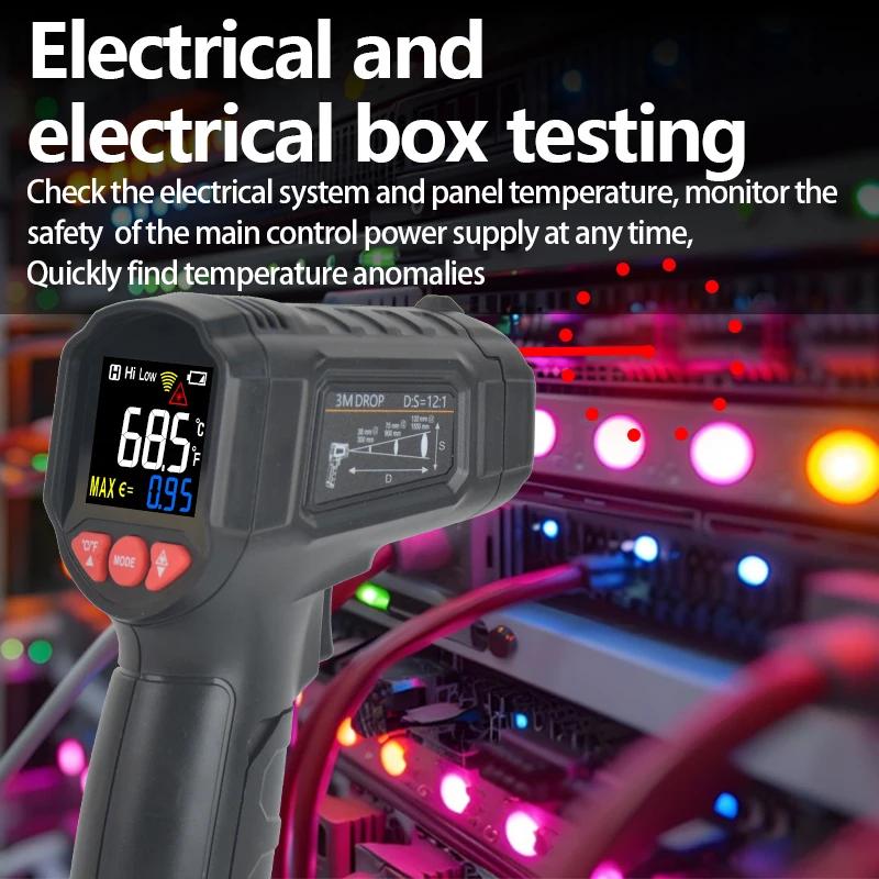 Infrared Thermometer -50-600 DegreeTemperature Gun Digital Thermometer Pyrometer Thermal Imager Can Send From Russian