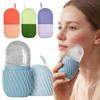 2pcs Soft Silicone Material Facial Ice Roller Cold Compress Care Tool  Daily Skincare Routine