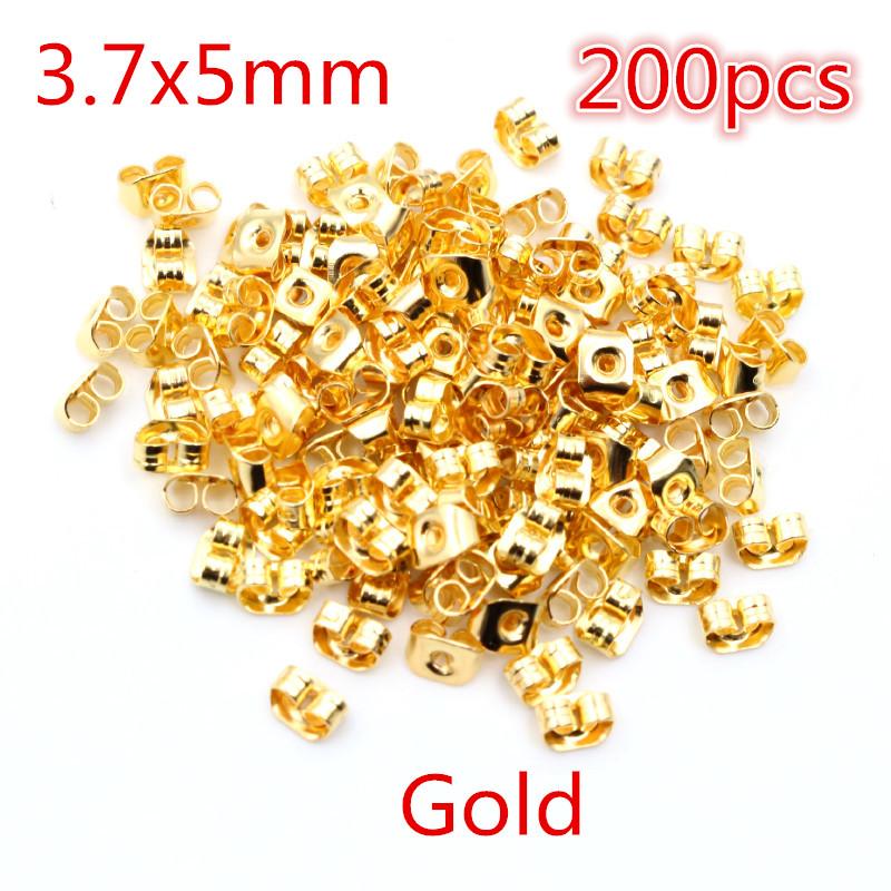 Multi-colors Metal and Plastic Earring Back Plug Cap Nail Accessories Anti-allergic Anti-inflammatory DIY Jewelry Accessories