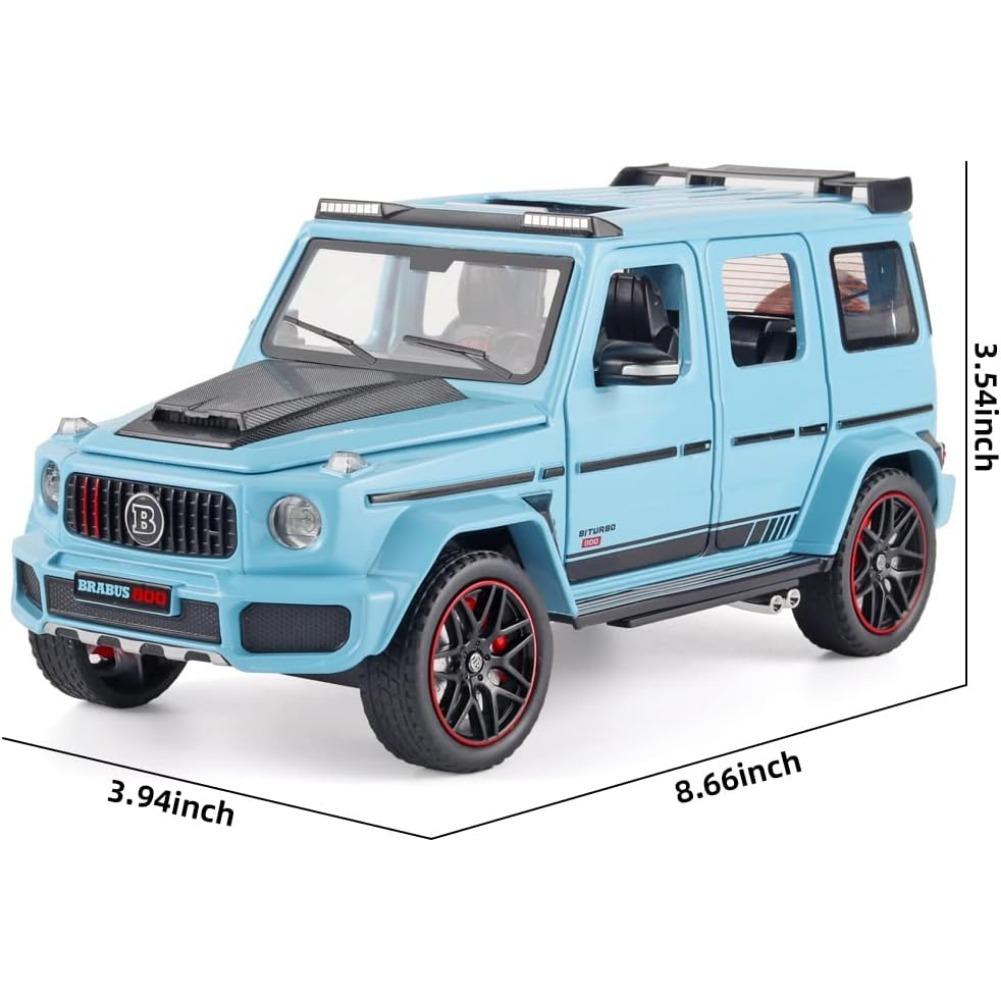 1/24 Toy Cars Brabus G800 Metal Diecast Cars Model with Sound and Light,Pull Back,Model Cars with Starry Sky Roof,Suitable for Children As Gifts