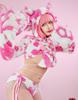 Mobbunny Beautiful Cosplay Long and Dairy Sexy and Cute Outfit Perfect for Transformation and Pink Women's Costume, Anime/Game Costume, Sleeves,