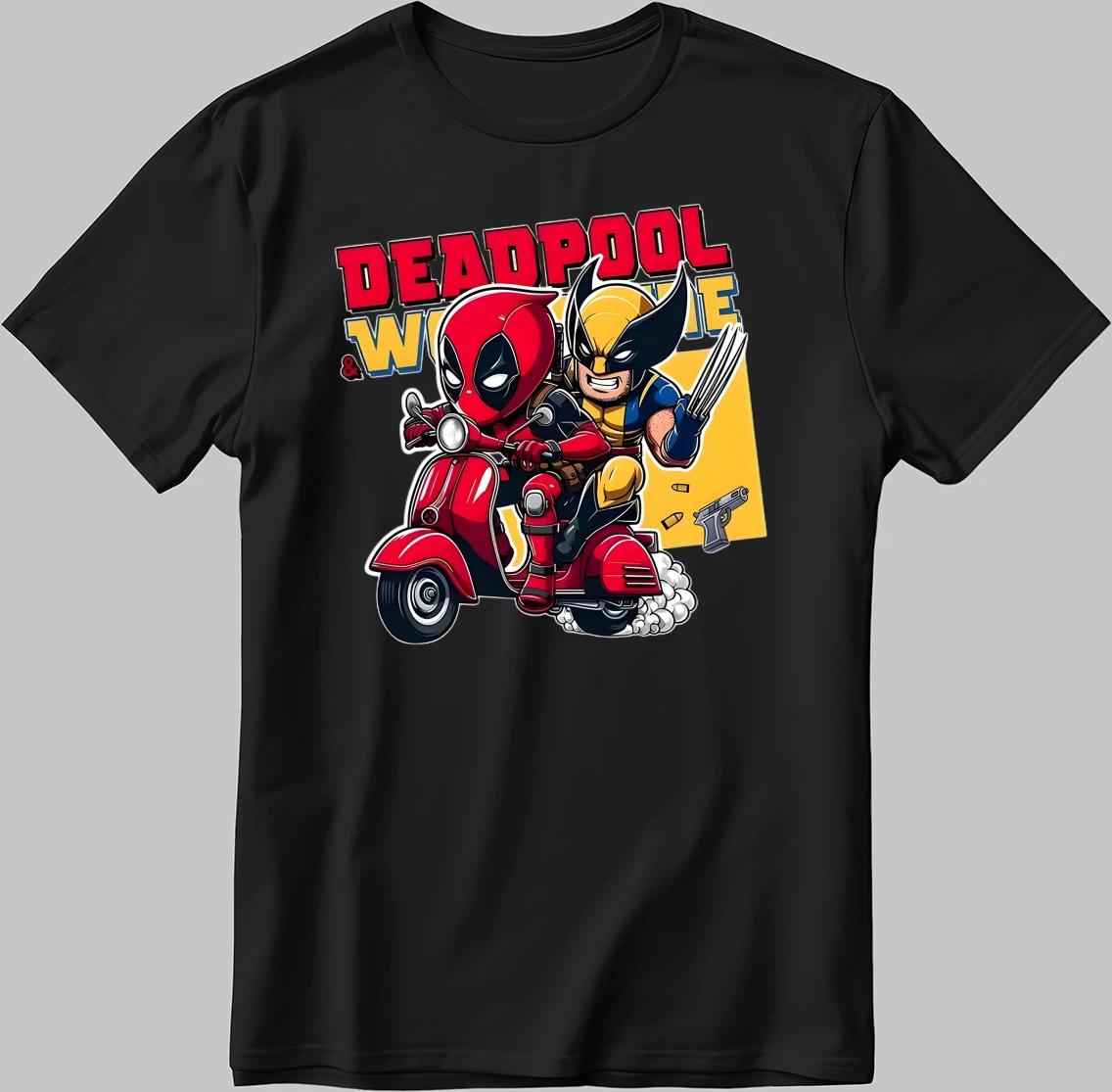Deadpool And Wolverine Black White Men/ Women T Shirt AA14 2XL