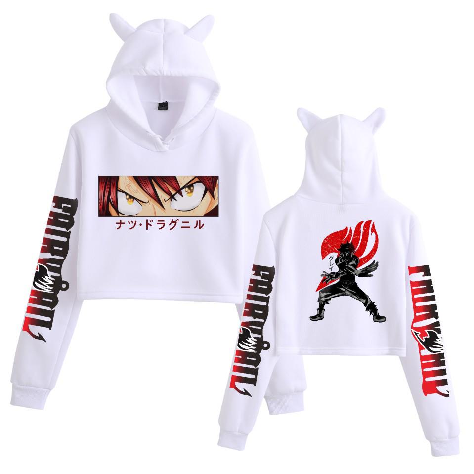 Fairy Tail Character Cat Ear Hoodie Sweatshirt for Women