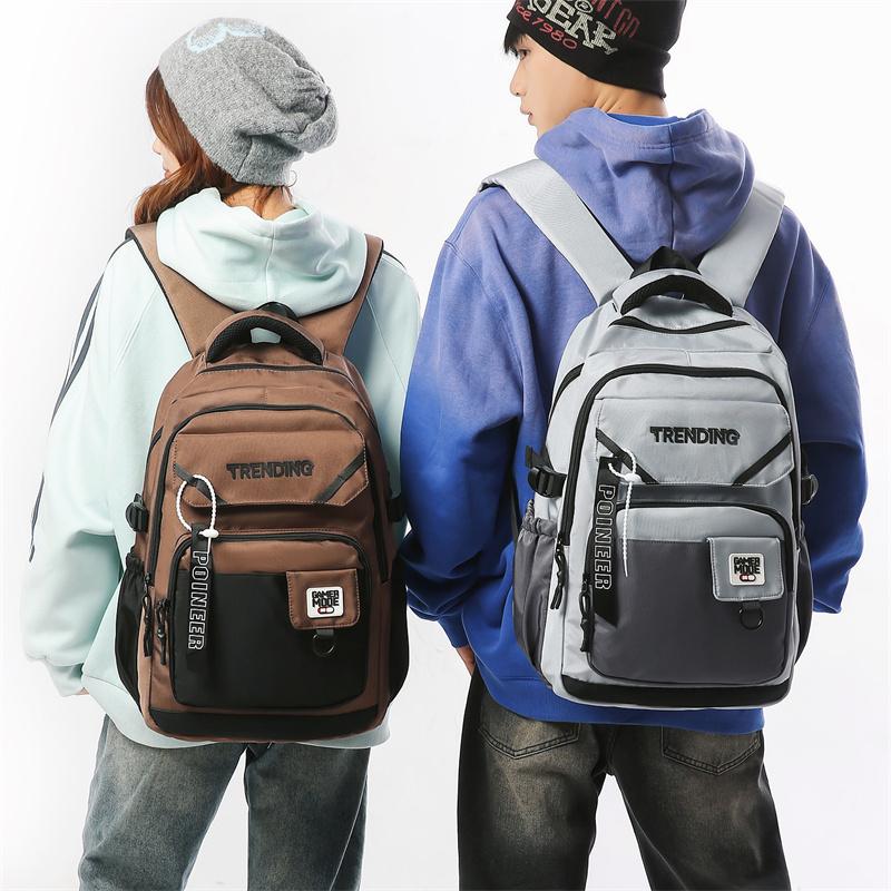 Men's Large Capacity Backpack Travel Computer Backpack Women's Junior Senior High School Student Schoolbag