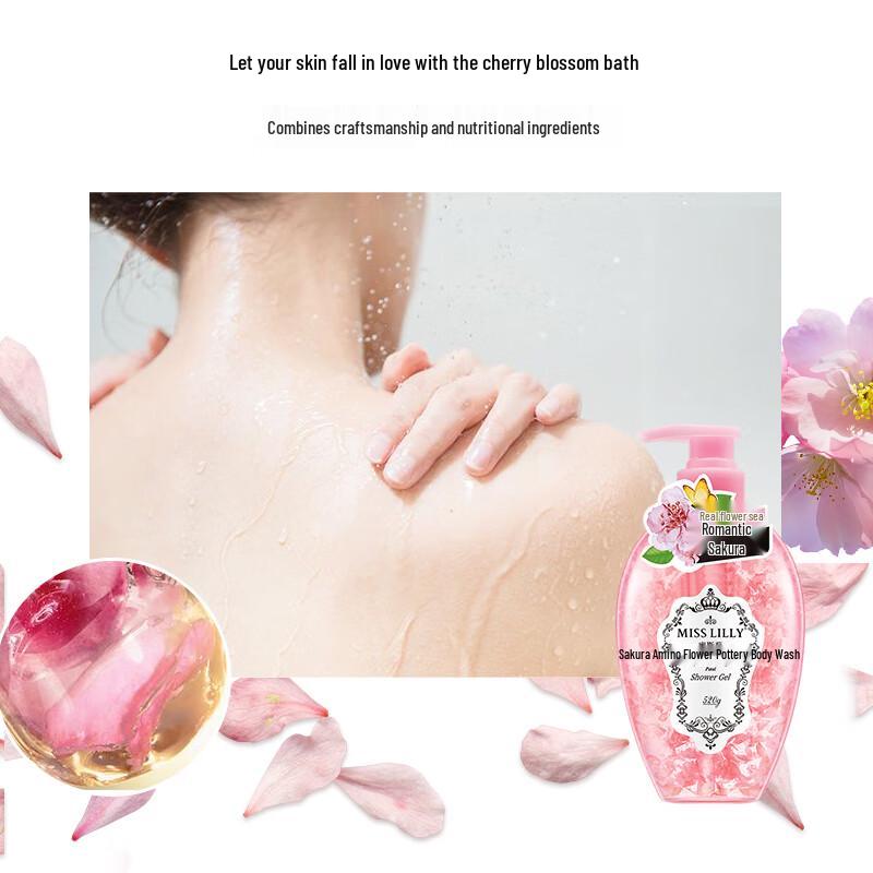 Miss Lilly Cherry Blossom Petal Shower Gel