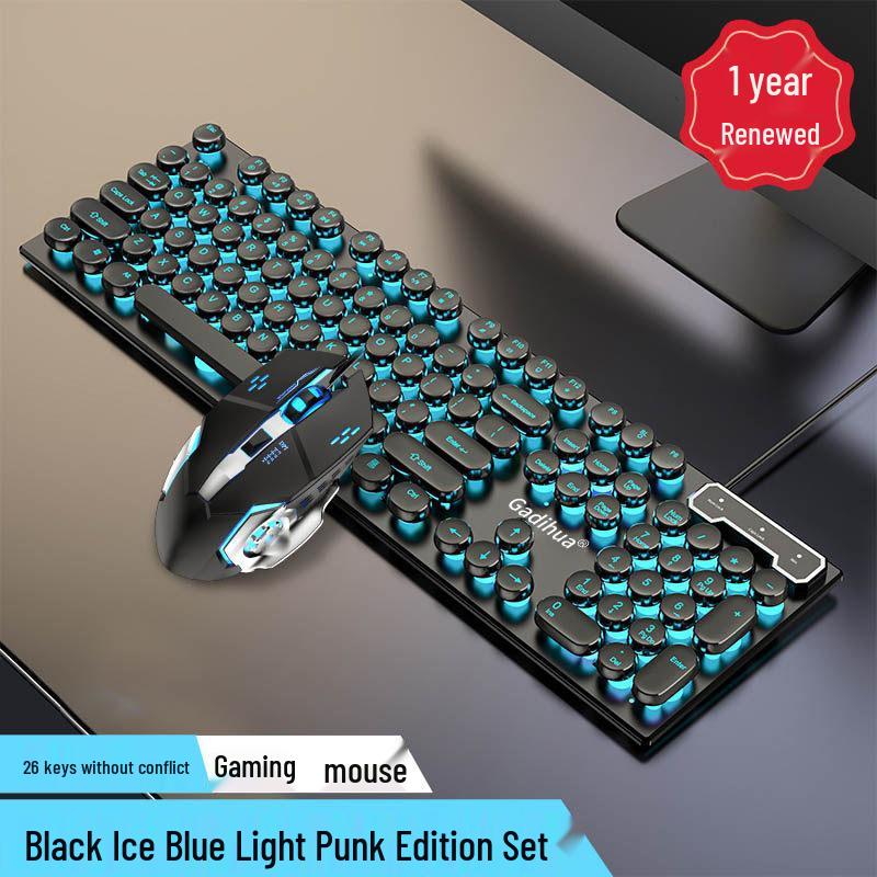 USB Wired Mechanical Feel Keyboard for Gaming and Office