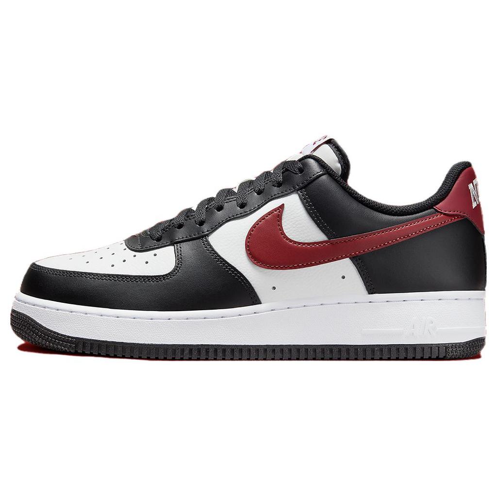 New Nike Air Force 1 Low '07 Black White Dark Team Red FZ4615-001