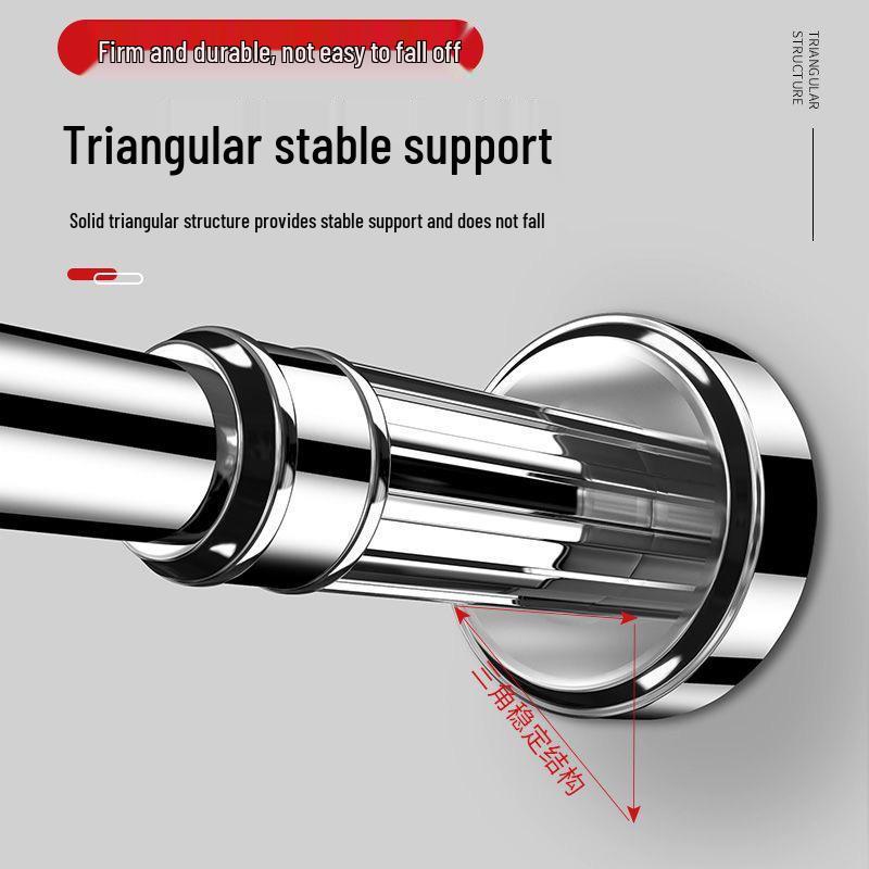 Teleskopische Edelstahl Kleider- & Duschvorhangstange