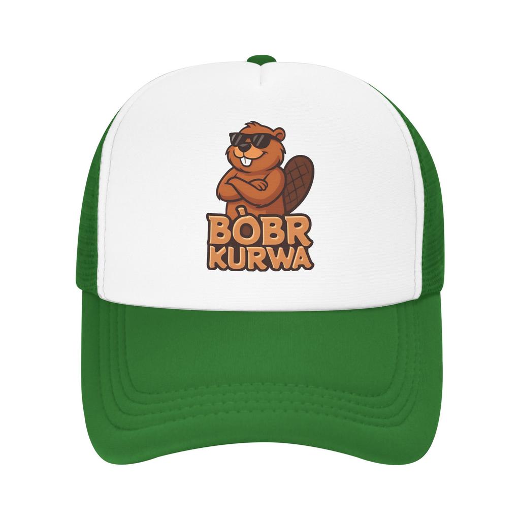 Bóbr Kurwa  Mesh Sun Hats  Unisex Men Design Hip Hop Hats Summer y2k Cute Tennis Skate Sunscreen Baseball Cap