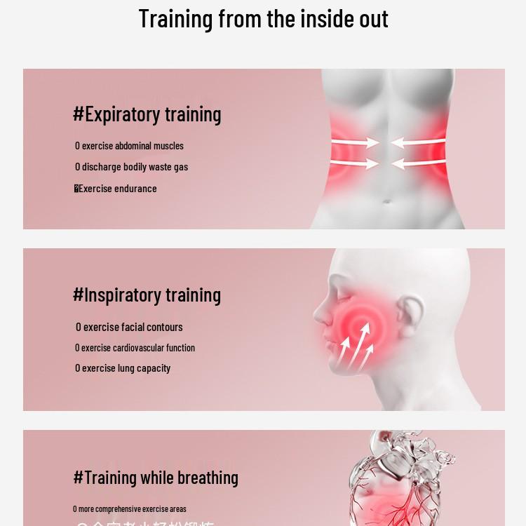 Abdominal Breathing Dumbbell: Lung Capacity & Resistance Trainer for Slimming, Running, and Face Fitness