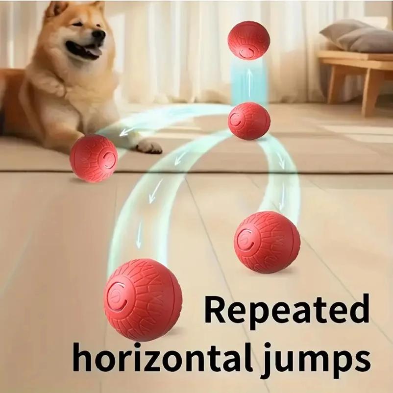 Smart Dog Toy Ball Automatic Interactive Pet Electronic Rolling USB Rechargeable Moving Bouncing for Puppy To Large Dog Chew Toy