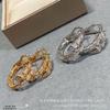 V Jinbao Exquisite Diamond Crystal Snake Earrings - Versatile & Luxurious